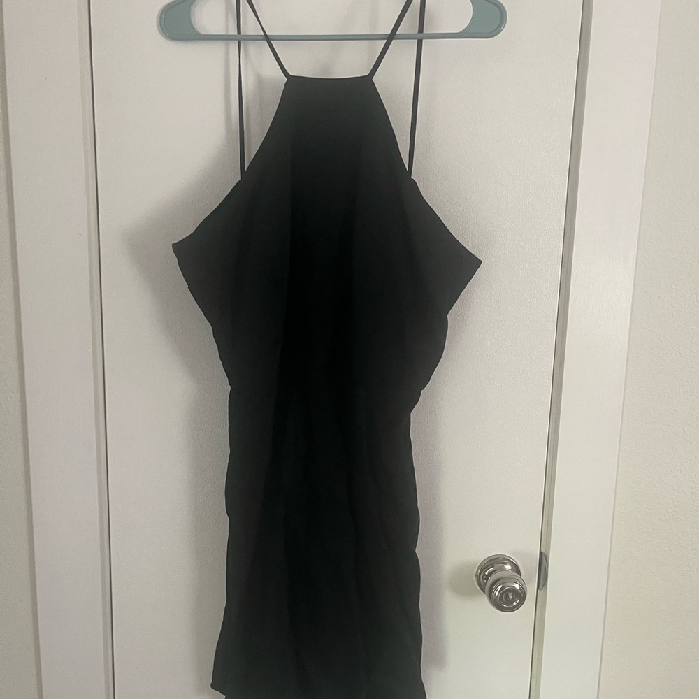 a new day Black Backless Dress
